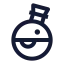 Potion icon with stroke sharp style
