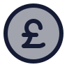 Pound Circle icon preview