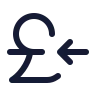 Pound Receive icon preview