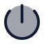 Power icon with duotone rounded style