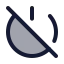 Poweroff icon with duotone rounded style