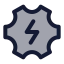 Powerservice icon with duotone standard style