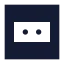 Powersocket icon with solid sharp style