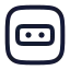 Powersocket icon with stroke rounded style
