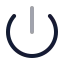 Power icon with twotone rounded style