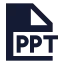 Ppt icon with solid sharp style