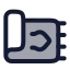 Prayerrug icon with duotone rounded style