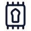 Prayerrug icon with stroke rounded style