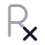 Prescription icon with twotone rounded style