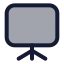 Presentation icon with duotone standard style