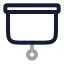 Presentation icon with twotone rounded style