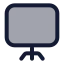 Presentation icon with duotone standard style