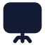Presentation icon with solid standard style