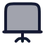 Presentation icon with duotone rounded style