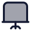 Presentation icon with duotone standard style