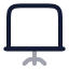 Presentation icon with twotone rounded style