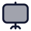 Presentation icon with duotone standard style