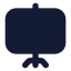 Presentation icon with solid standard style