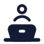 Presentationonline icon with solid standard style