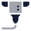 Printer 3 D icon with bulk rounded style