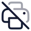 Printeroff icon with twotone rounded style