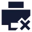 Printerx icon with solid sharp style