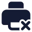Printerx icon with solid standard style