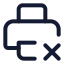 Printerx icon with stroke standard style