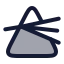 Prism icon with duotone rounded style
