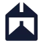 Prism icon with solid sharp style