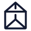 Prism icon with stroke standard style