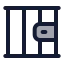 Prison icon with duotone standard style