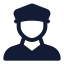 Prisonguard icon with solid standard style