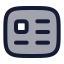 Profile icon with duotone rounded style