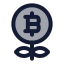 Profit icon with duotone rounded style