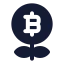 Profit icon with solid rounded style