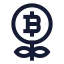 Profit icon with stroke sharp style