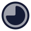 Progress icon with duotone rounded style