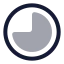 Progress icon with twotone rounded style