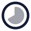 Progress icon with bulk rounded style