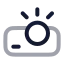 Projector icon with twotone rounded style