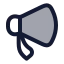 Promotion icon with duotone rounded style