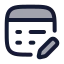 Propertyedit icon with duotone rounded style