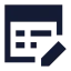 Propertyedit icon with solid sharp style