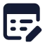 Propertyedit icon with solid standard style