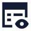Propertyview icon with solid sharp style