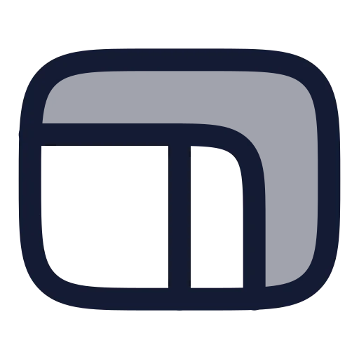 Proportions Icon in Duotone Rounded style