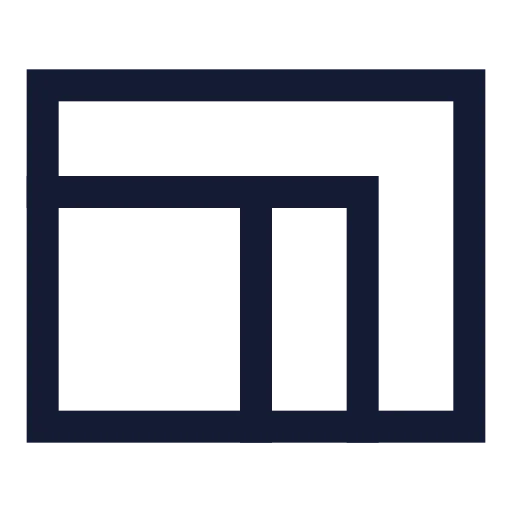 Proportions Icon in Stroke Sharp style