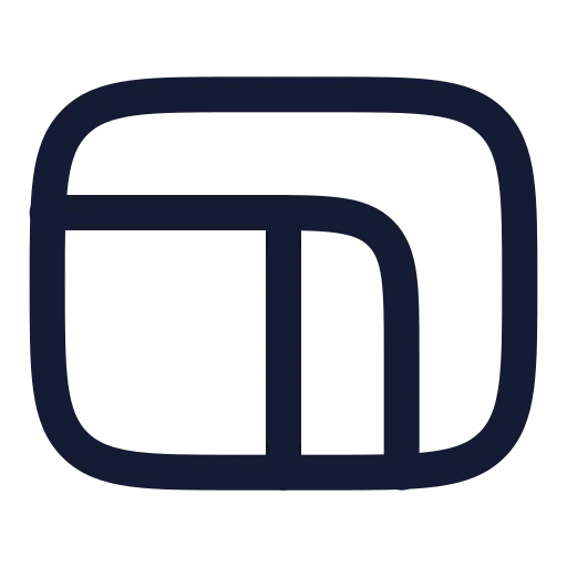 Proportions Icon in Twotone Rounded style