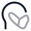 Protectionmask icon with twotone rounded style